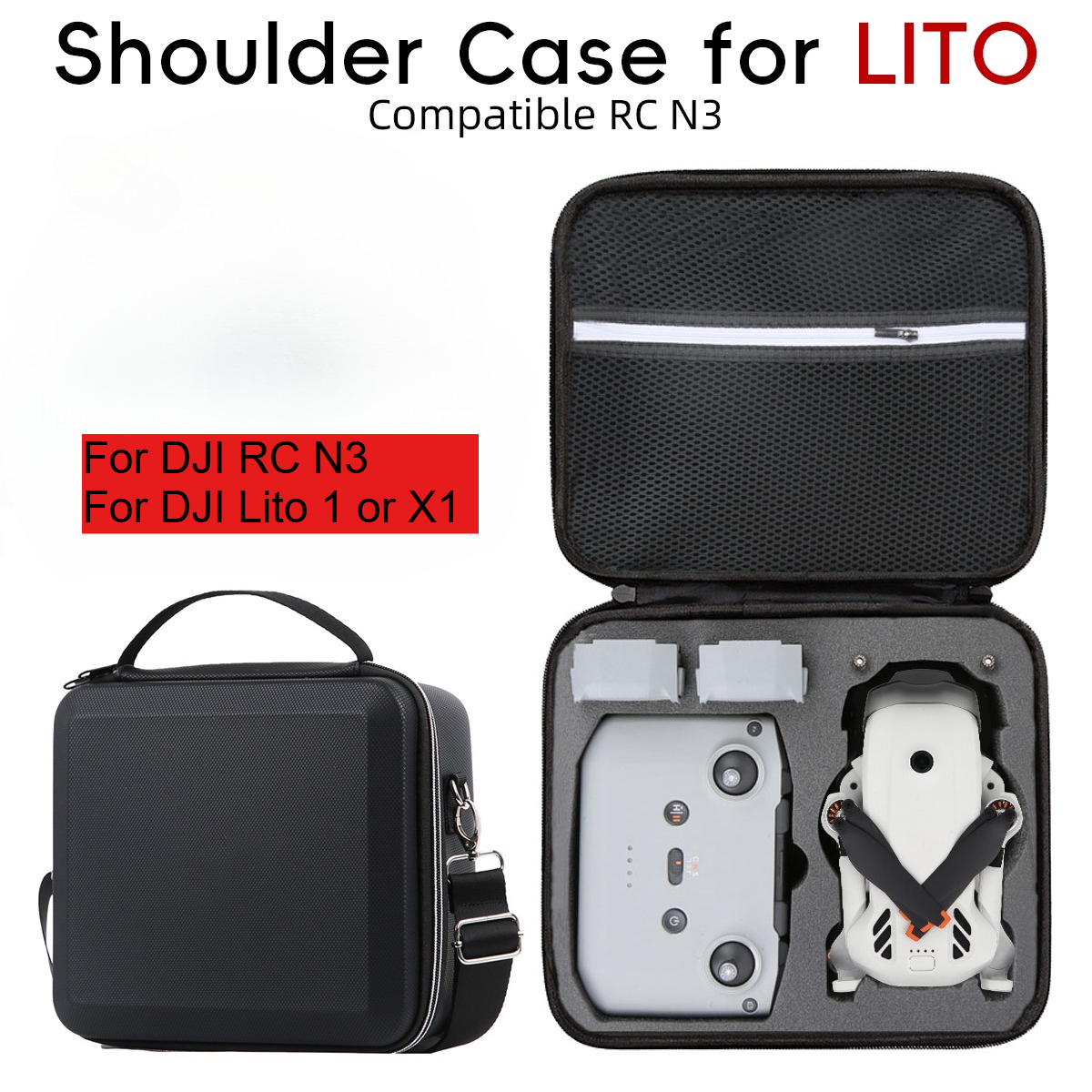 Drone Dji Rc N3 - Portable Handheld Shoulder Protective Bag Shockproof