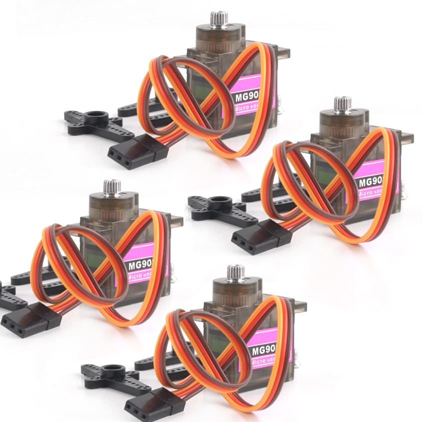 Drone Rc Parts - 4PCS 9g MG90S All Metal Gear