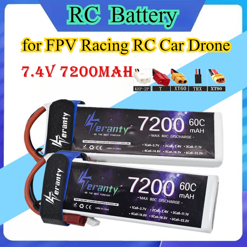 Drone Rc Race - Upgrade 2S 7.4V 7200mAh 60C 6S