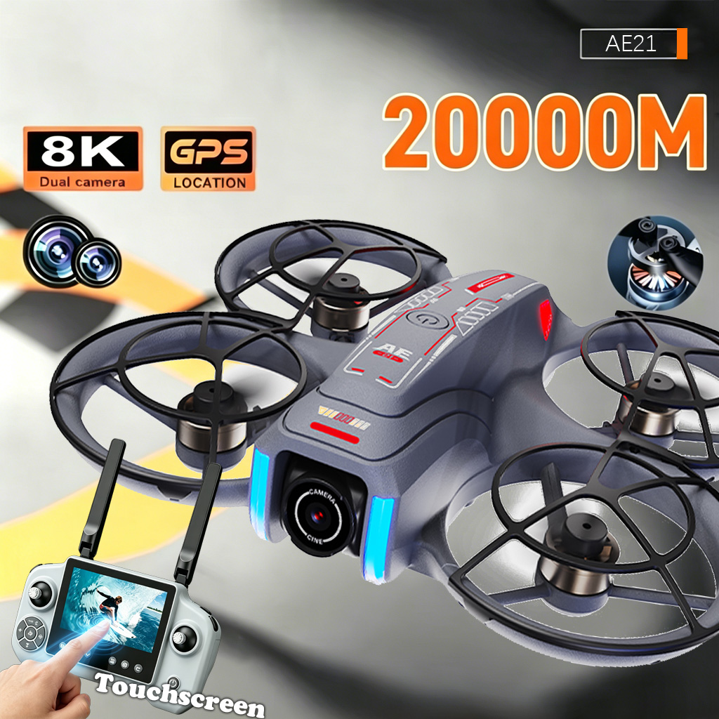 Drone Rc Gps - Upgrade AE21 Aerial Drone 8K HD
