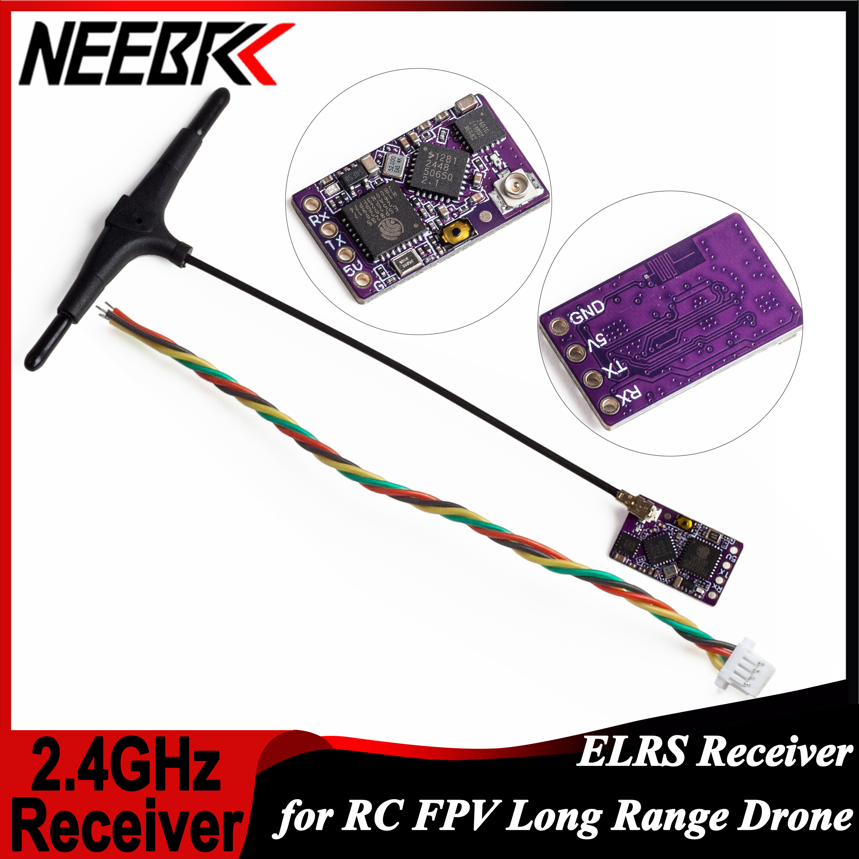 Drone Rc Quadcopter Controller - 1/2/5/10PCS ELRS 2.4GHz RX Long Range