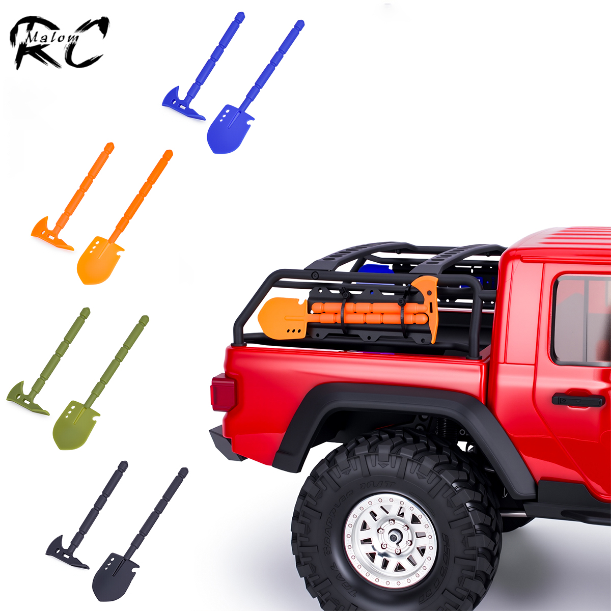 Rc Crawler Axle Parts - Nylon Shovel & Pickaxe Set -