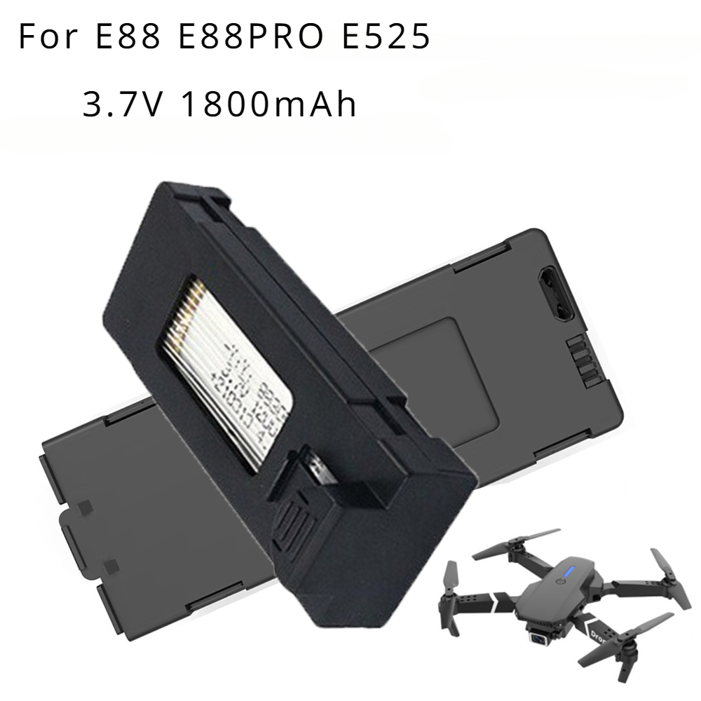 Drone Rc E99 K3 - E88 Drone Battery 3.7V 1800mAh Rechargeable