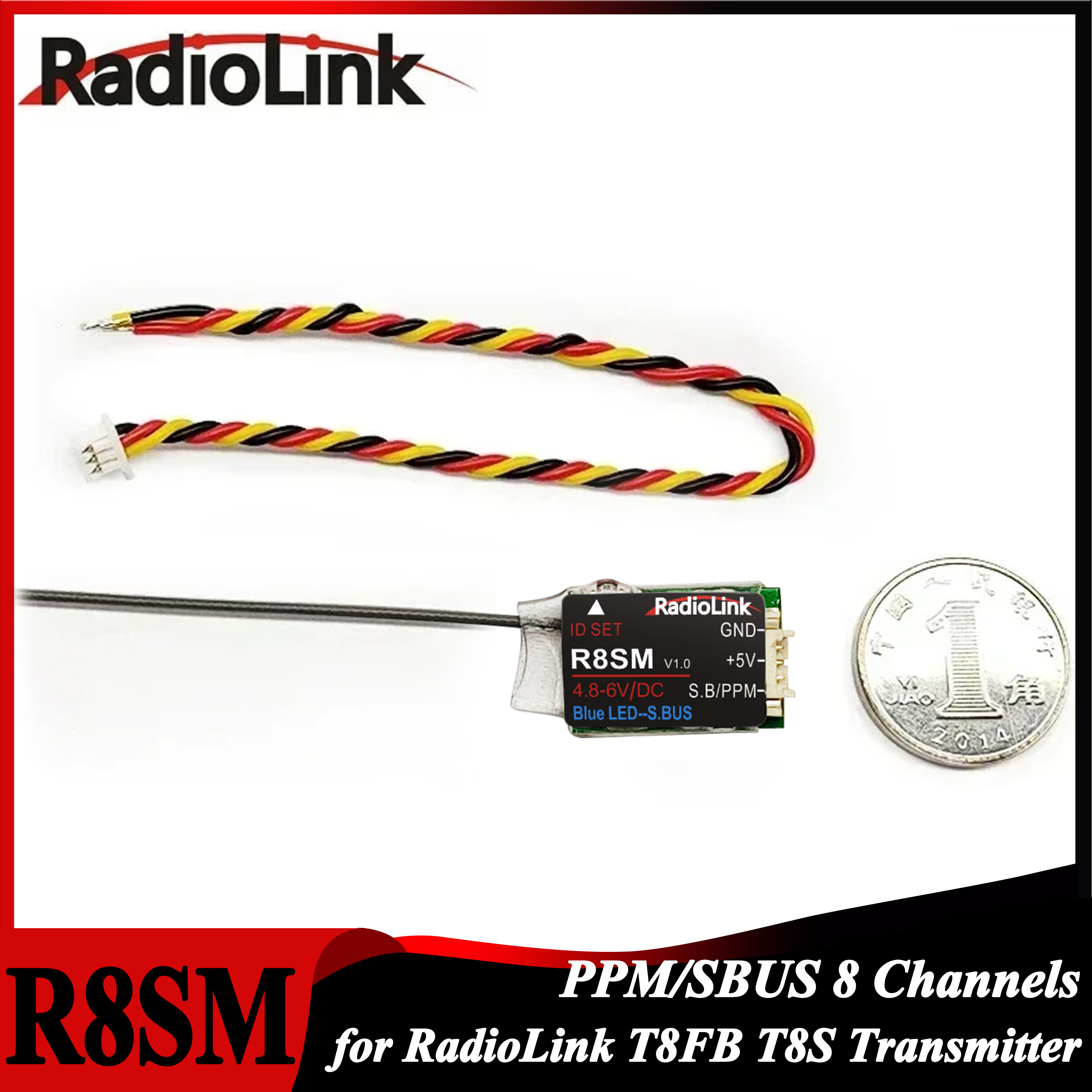 Drone Rc Mini - Radiolink R8SM 8 Channels 2.4G Tiny
