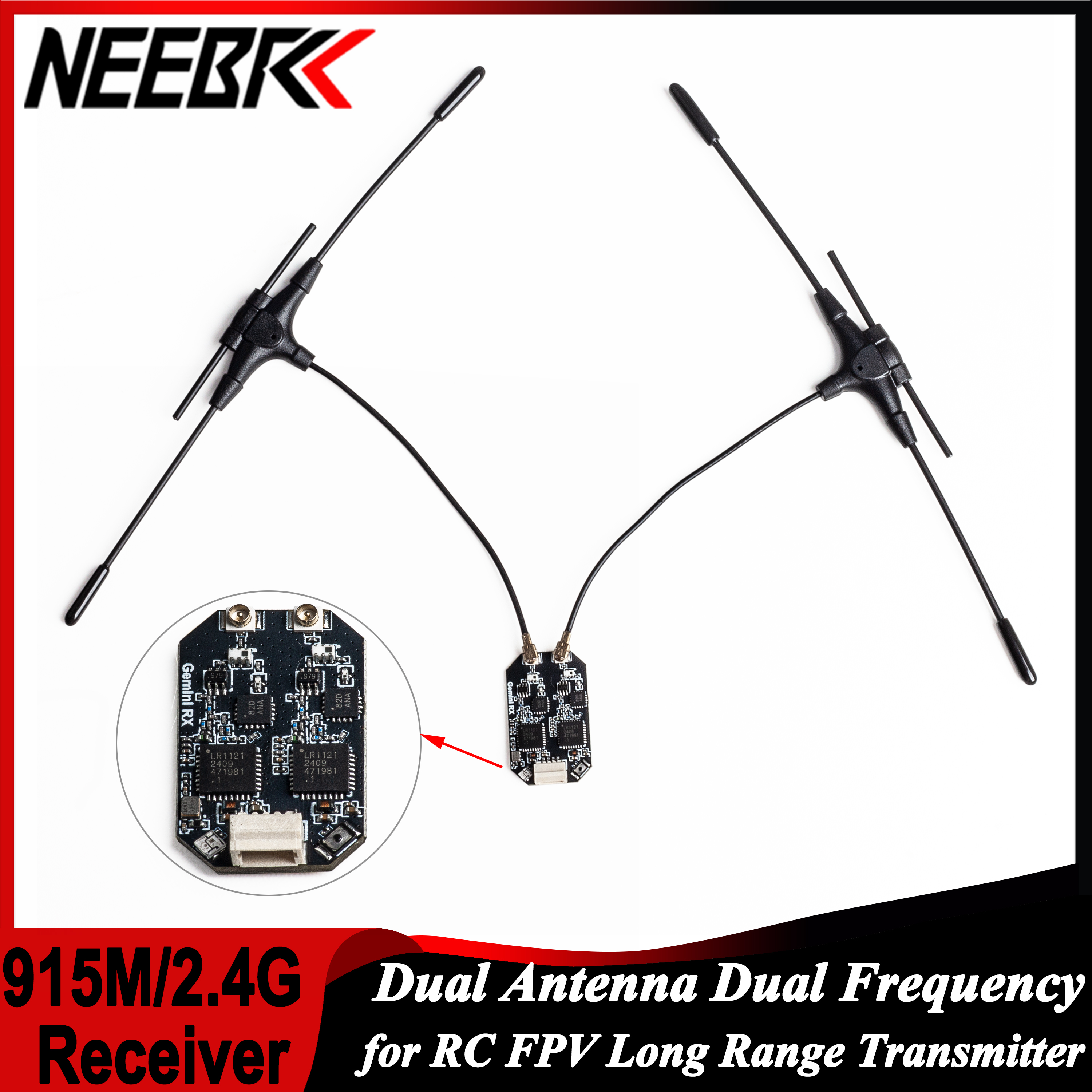 Drone Rc Quadcopter Controller - ELRS 915MHz/2.4GHz Gemini Dual Antenna Dual