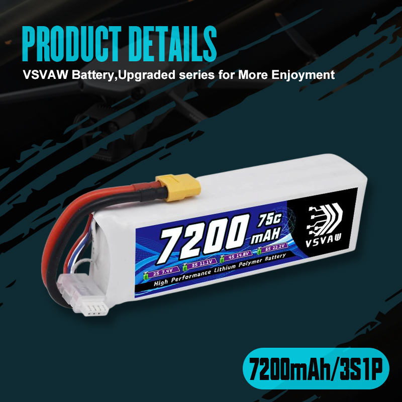 VSVAW 3S Lipo Battery 11.1V 72 - Drone Rc Board บทวิจารณ์และราคา