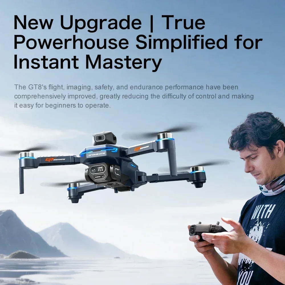 Drone 4K HD GT8 Camera Obstacl - Drone Top Rc บทวิจารณ์และราคา