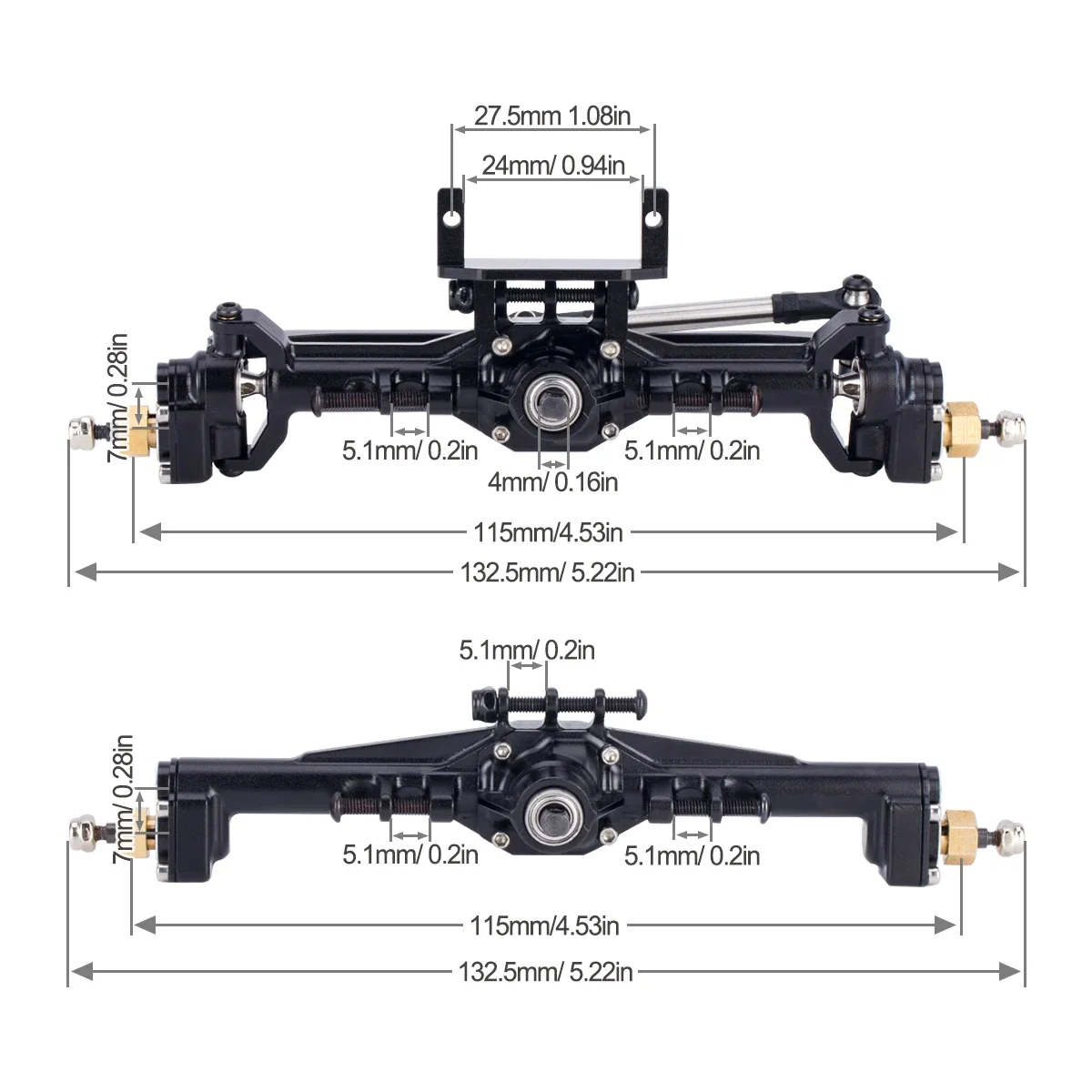 Aluminum CNC Portal Axles +10m - Rc Crawler Axle Parts บทวิจารณ์และราคา