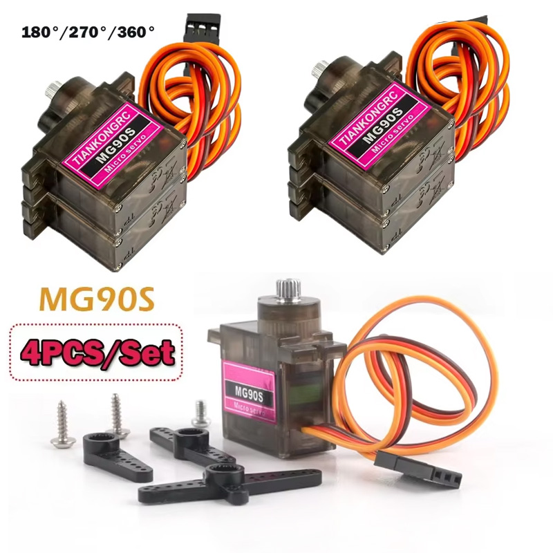 4PCS 9g MG90S All Metal Gear M - Drone Rc Parts บทวิจารณ์และราคา