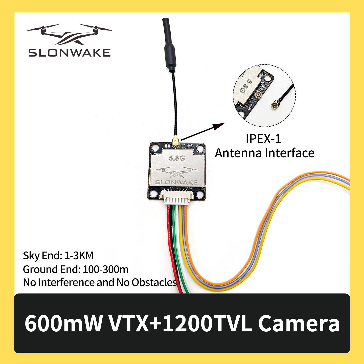 SLONWAKE 5.8G 600mW 7-24V FPV  - Drone Rc Airplane บทวิจารณ์และราคา