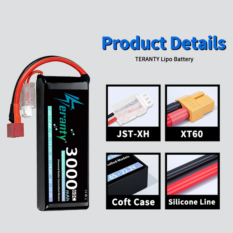 TERANTY 2S 3000mAh Lipo Batter - Drone Rc Leading บทวิจารณ์และราคา