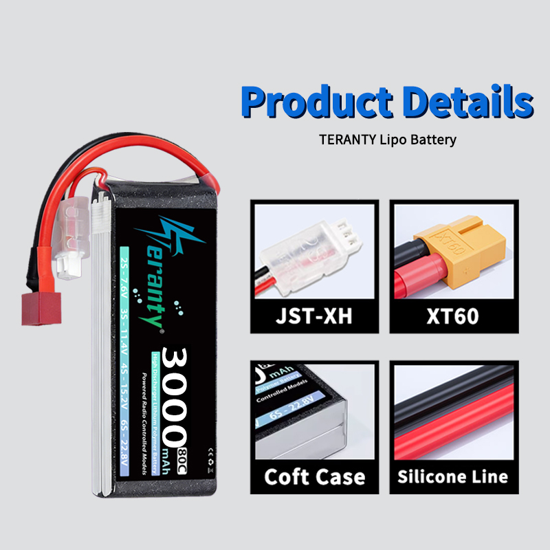 TERANTY 2S 3000mAh Lipo Batter - Drone Rc Leading บทวิจารณ์และราคา