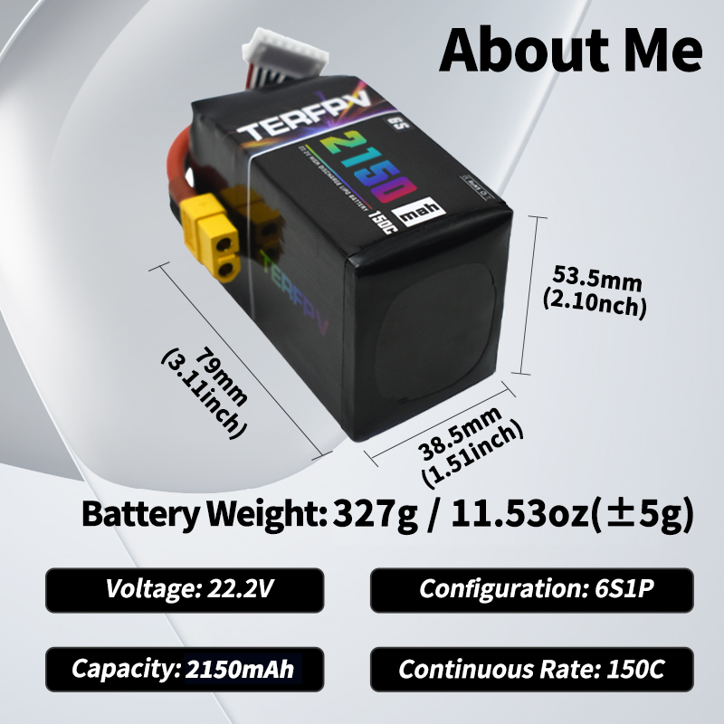 TERFPV Lipo Battery 6S 22.2V 1 - Drone Rc Board บทวิจารณ์และราคา