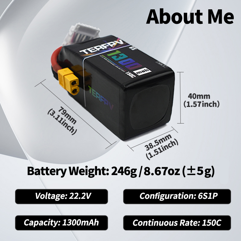 TERFPV Lipo Battery 6S 22.2V 1 - Drone Rc Board บทวิจารณ์และราคา