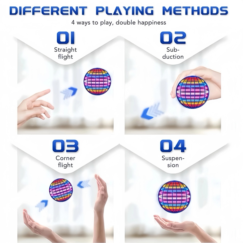 Flying Orb Boomerang Ball LED  - Drone Ball Rc บทวิจารณ์และราคา