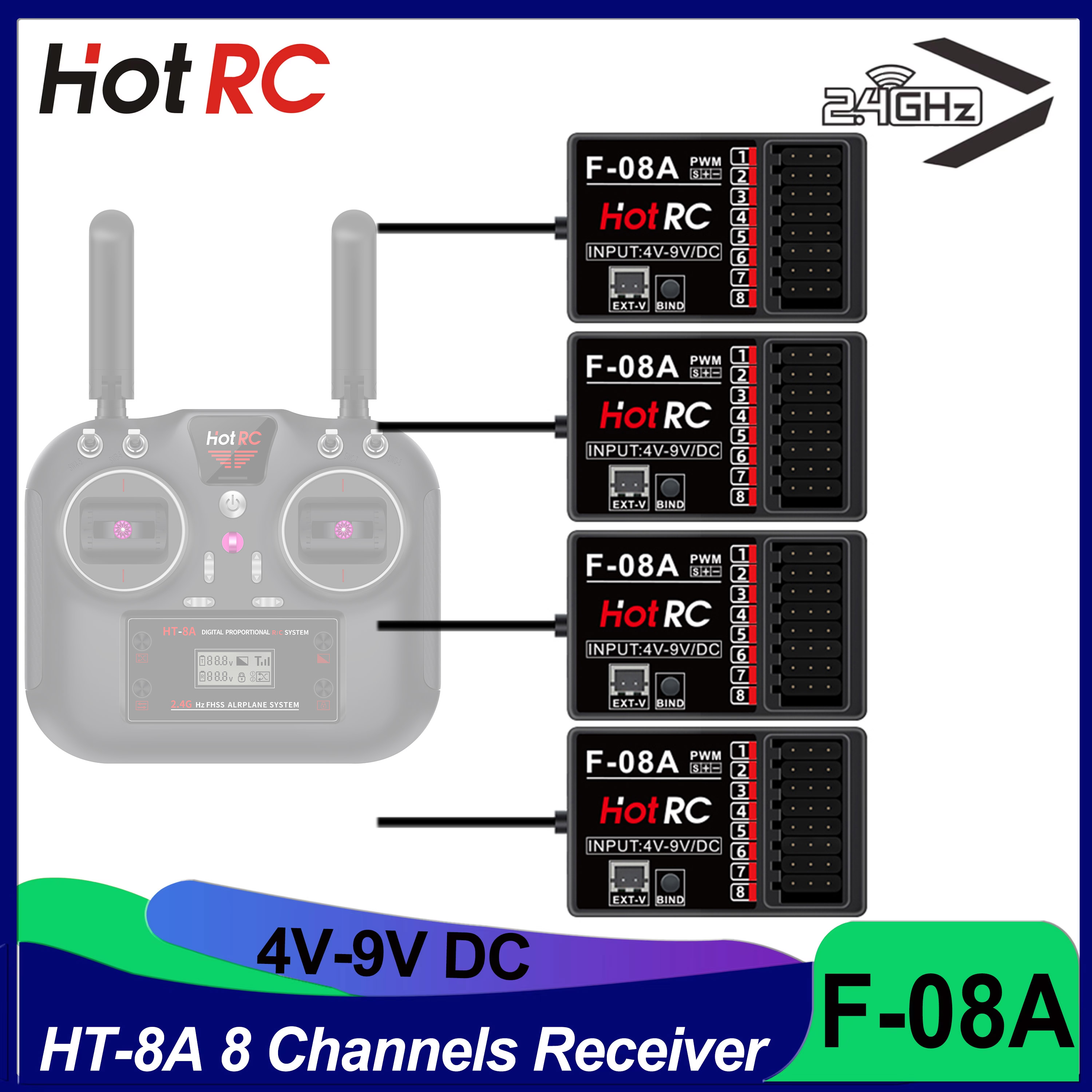 HOTRC RC Model Parts 8 Channel - Drone Rc Parts บทวิจารณ์และราคา