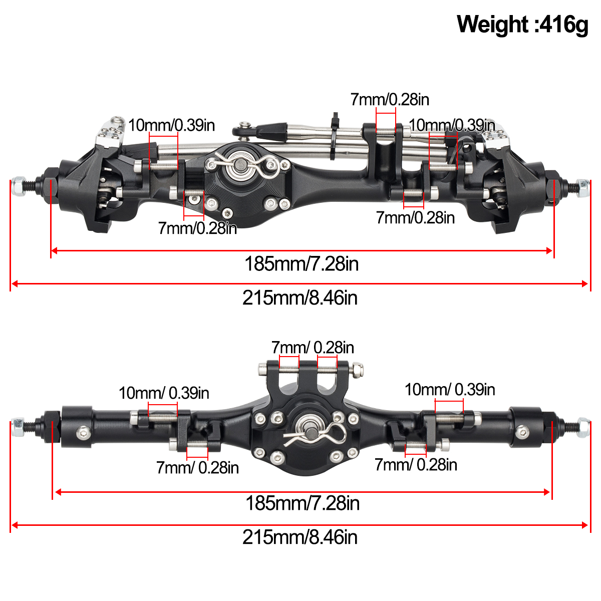 CNC Aluminum Front Rear F10T S - Rc Crawler Axle Parts บทวิจารณ์และราคา