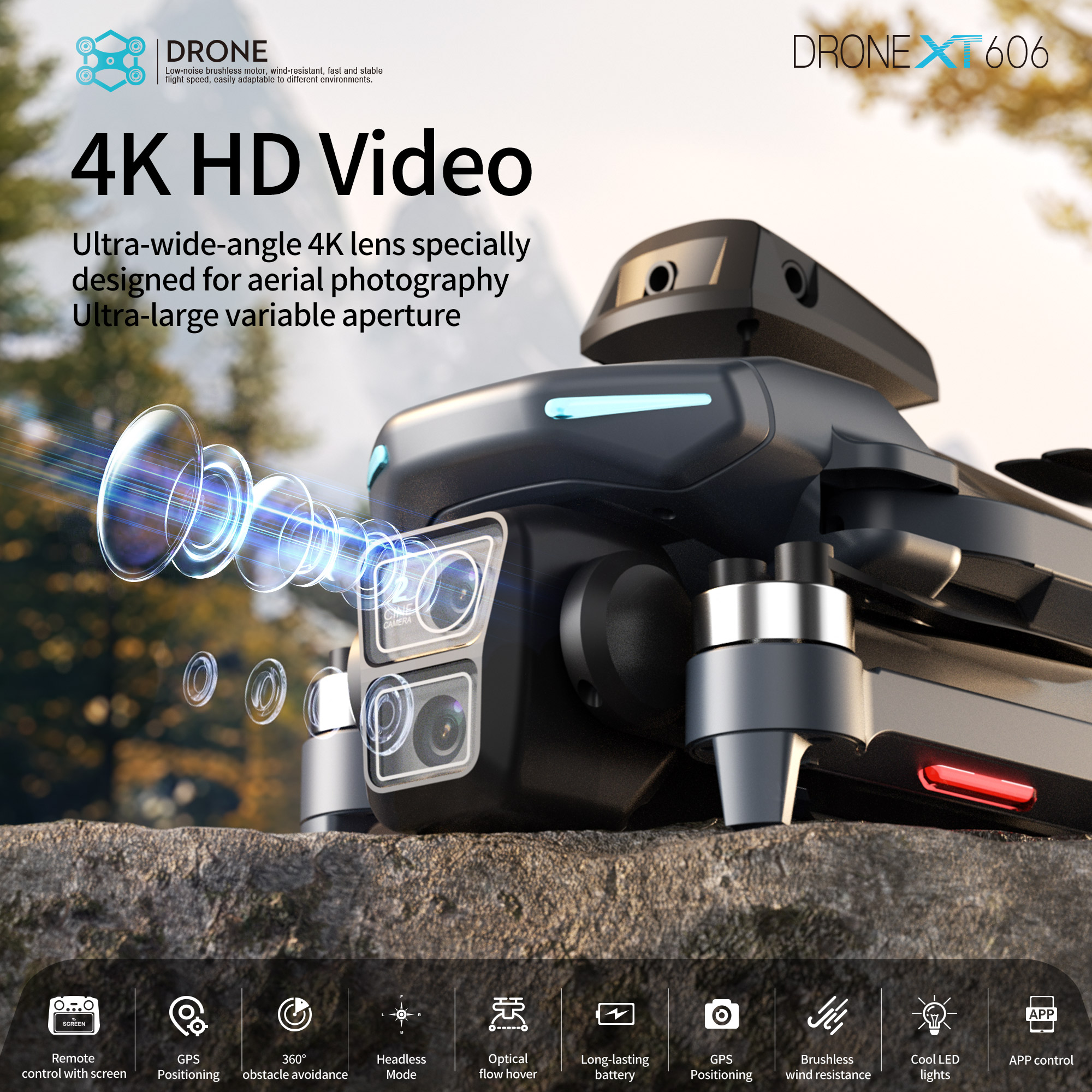 XT606 MAX GPS NEW Drone 8k Pro - Drone Top Rc บทวิจารณ์และราคา