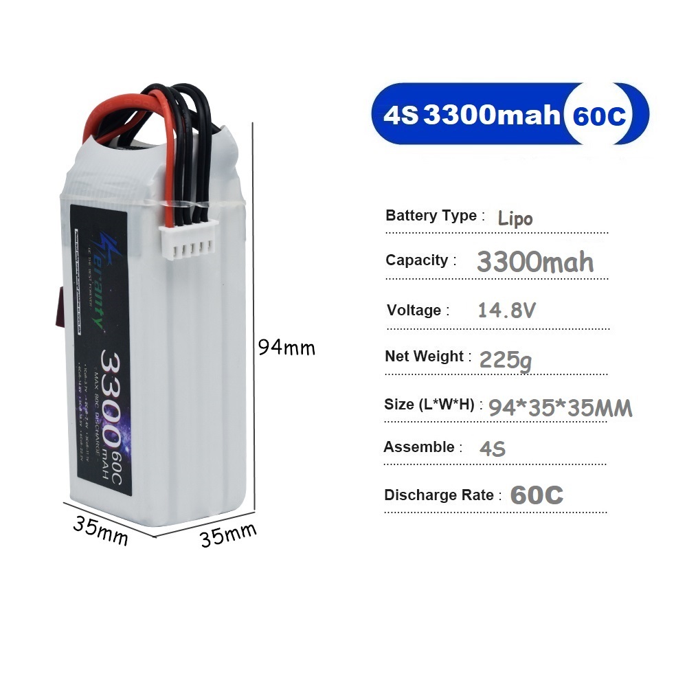 LiPo Rechargeable Battery 4S 3 - Drone Rc Race บทวิจารณ์และราคา