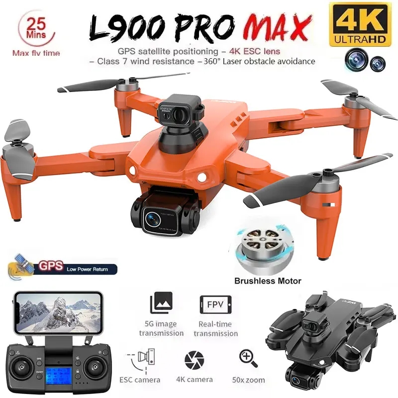 L900 Pro MAX GPS Drone 4K Prof - Drone Rc Gps บทวิจารณ์และราคา
