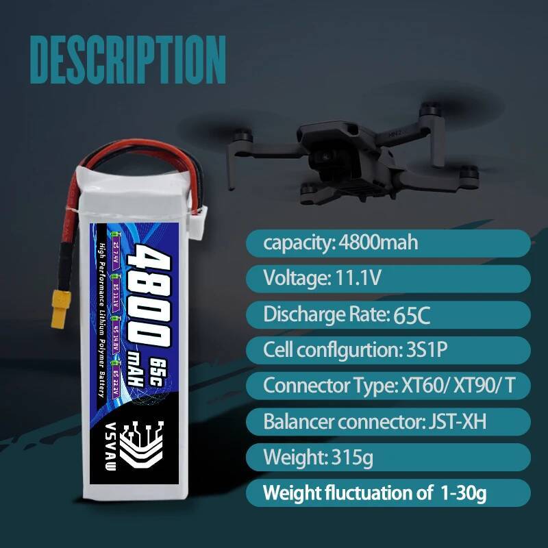 VSVAW 3S Lipo Battery for FPV  - Drone Rc Board บทวิจารณ์และราคา