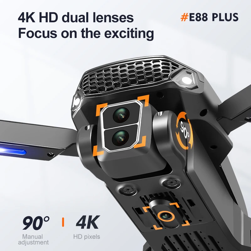 New E88 Plus Quadcopter Drone: - Drone Z บทวิจารณ์และราคา
