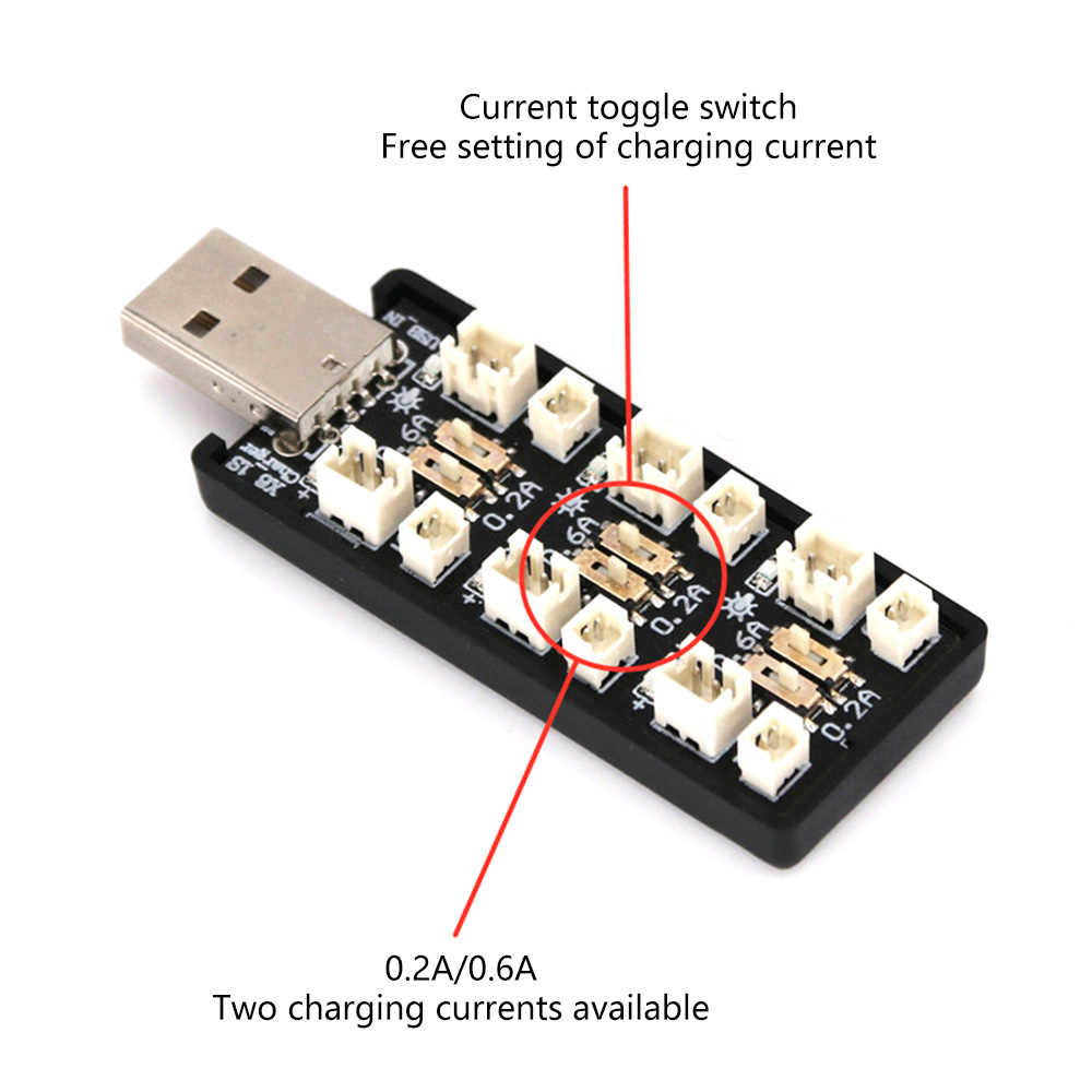 6-Channel 1S LiPo Battery Char - Drone Rc Board บทวิจารณ์และราคา