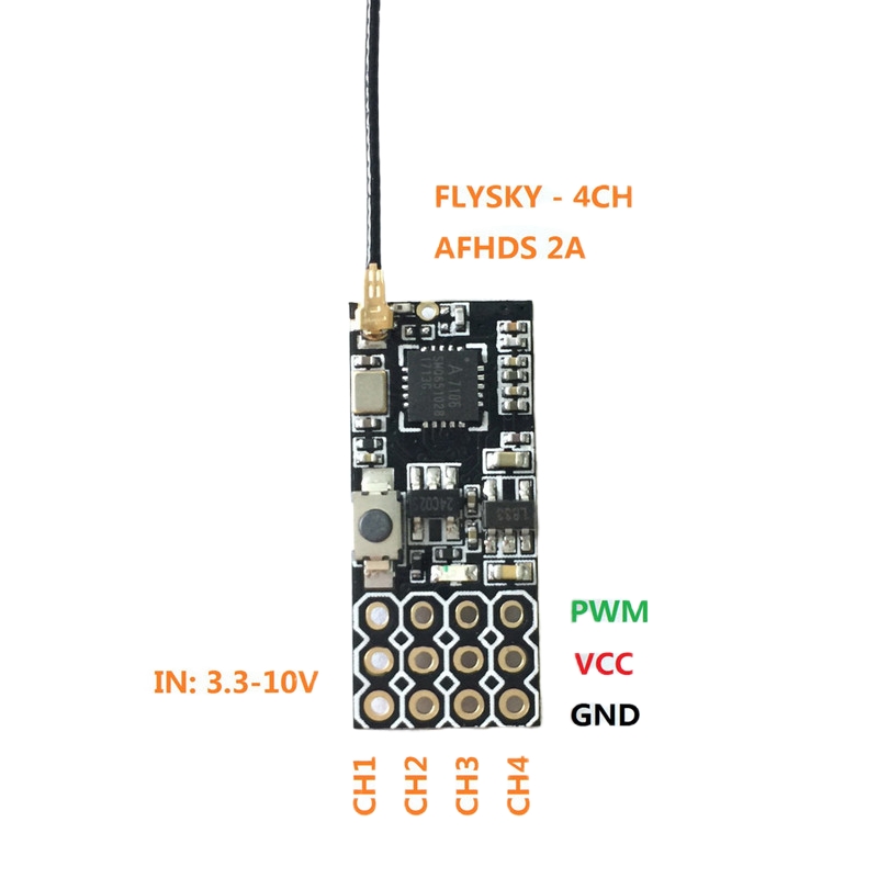 Flysky FS2A Mini Receiver 4CH  - Drone Rc Leading บทวิจารณ์และราคา