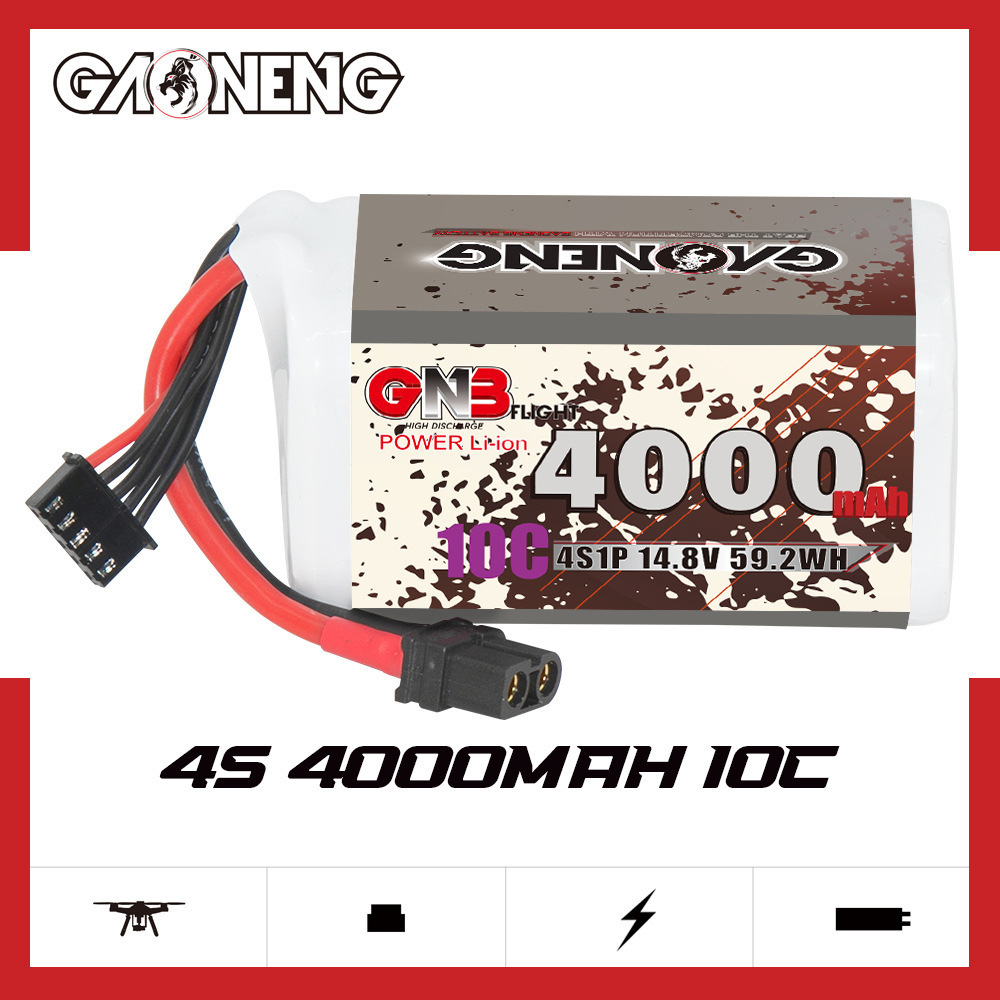 GNB 4000mAh 4S 14.8V 10C 20C W - Drone Rc Leading บทวิจารณ์และราคา