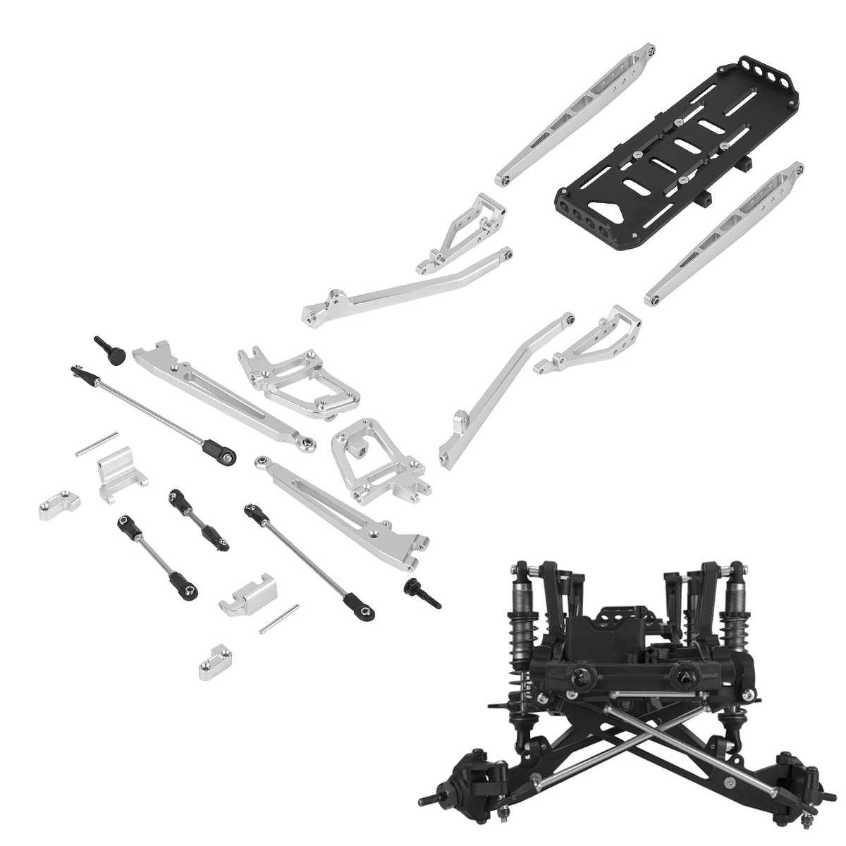 Aluminum SCX10 II Twin I-Beam  - Rc Crawler Axle Parts บทวิจารณ์และราคา