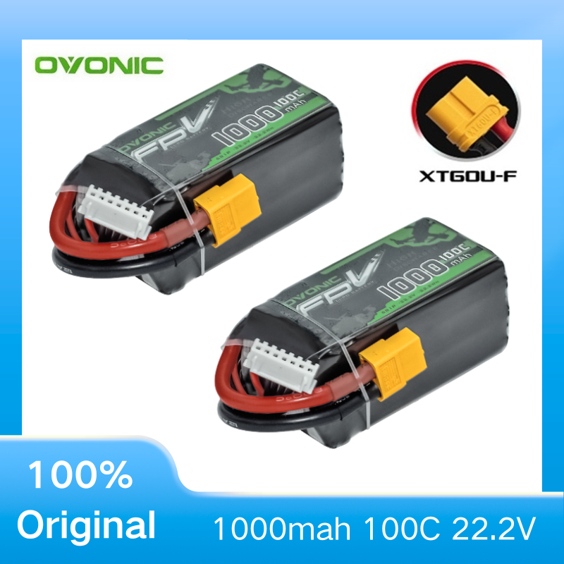 2Pcs OVONIC 1000mAh 100C 22.2V - Drone Rc Race บทวิจารณ์และราคา