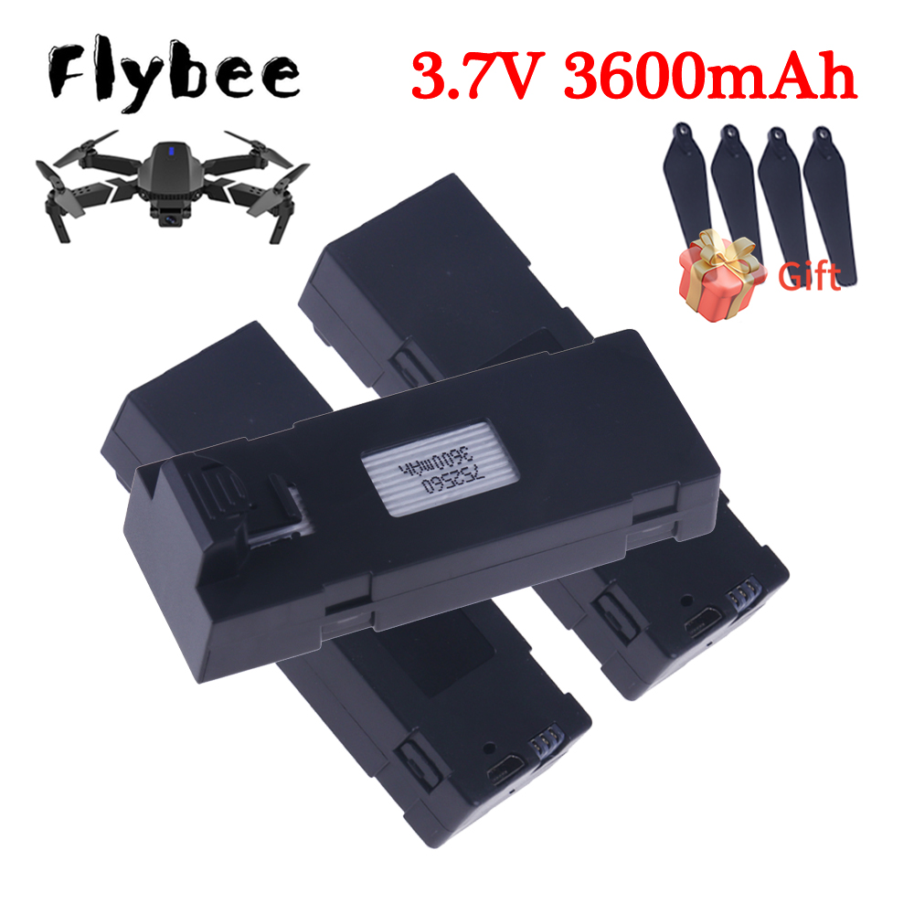 3.7V 3600mAh Upgrade E88 Batte - Drone Rc E99 K3 บทวิจารณ์และราคา