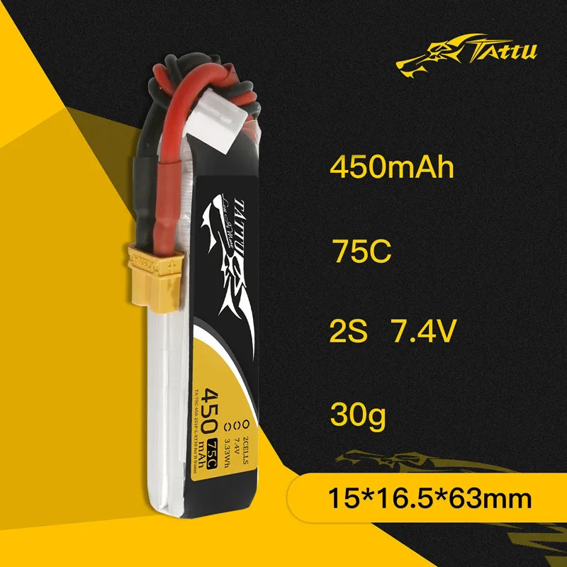 3Pcs NEW TATTU 450/500/550mAh  - Drone Rc Race บทวิจารณ์และราคา