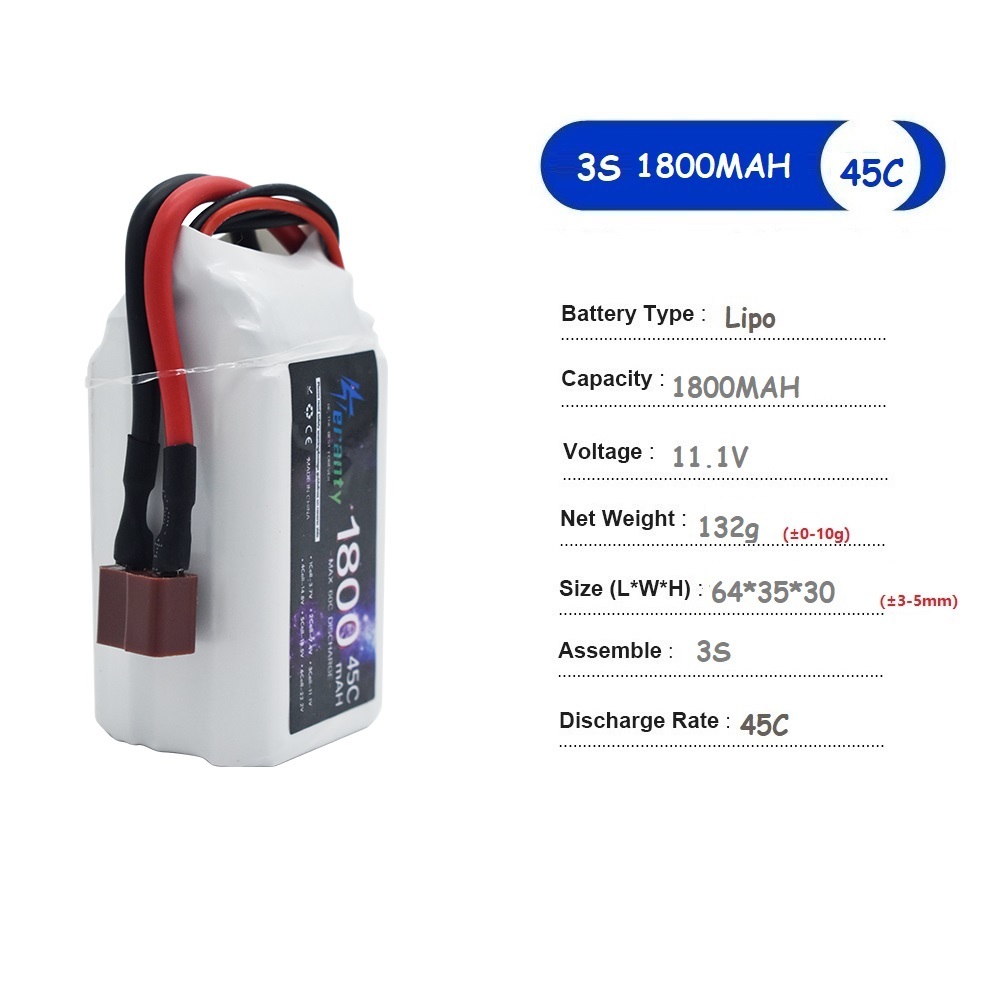 11.1V LiPo Battery 3S 1500mah  - Drone Rc Race บทวิจารณ์และราคา