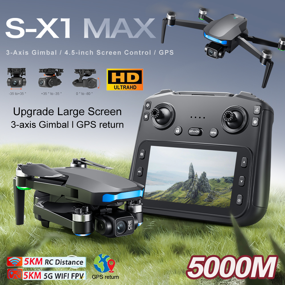 New S-X1 MAX Drone GPS 8K Prof - Drone Rc Gps บทวิจารณ์และราคา