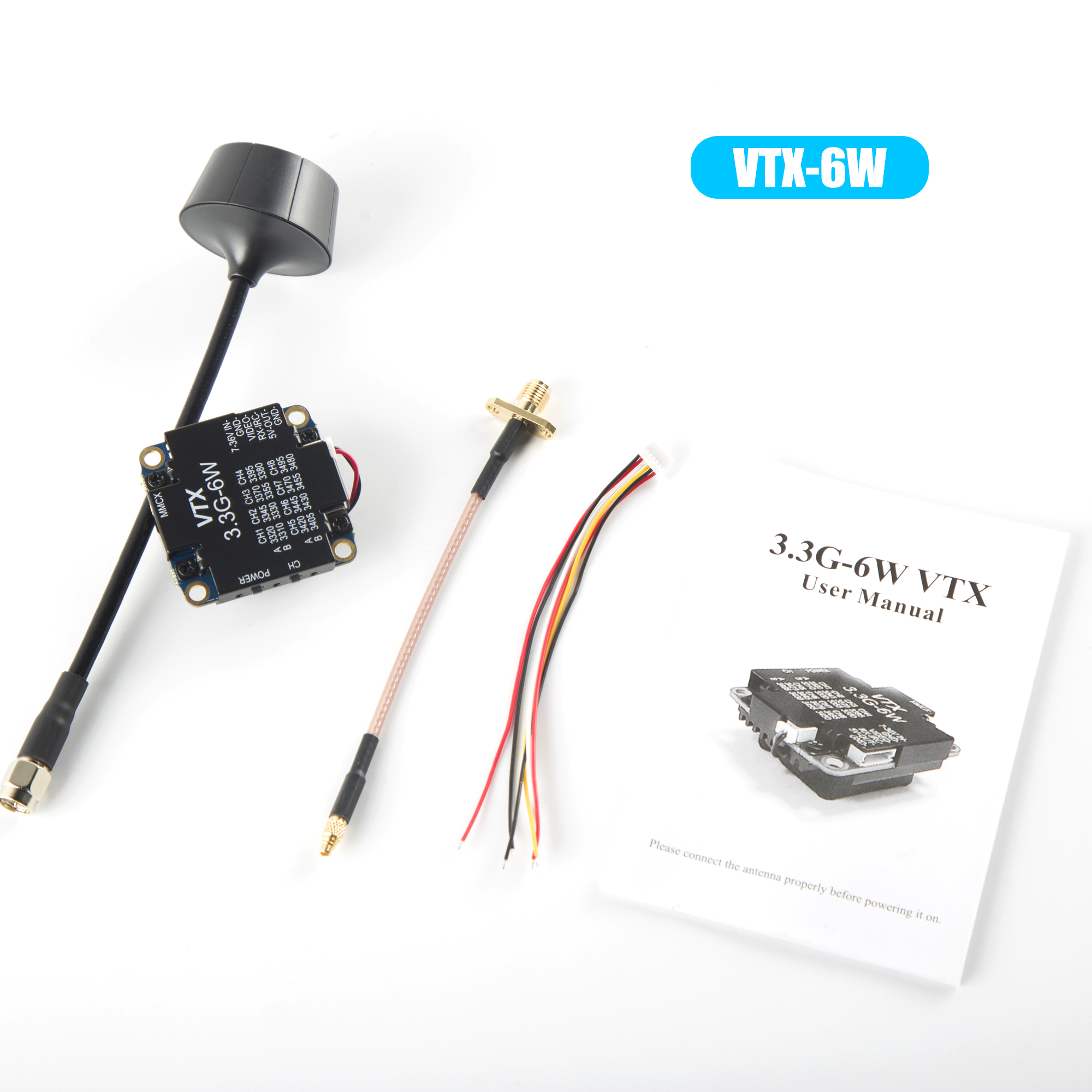 FPV Video Transmitter 3.3G 6W  - Drone Rc Airplane บทวิจารณ์และราคา