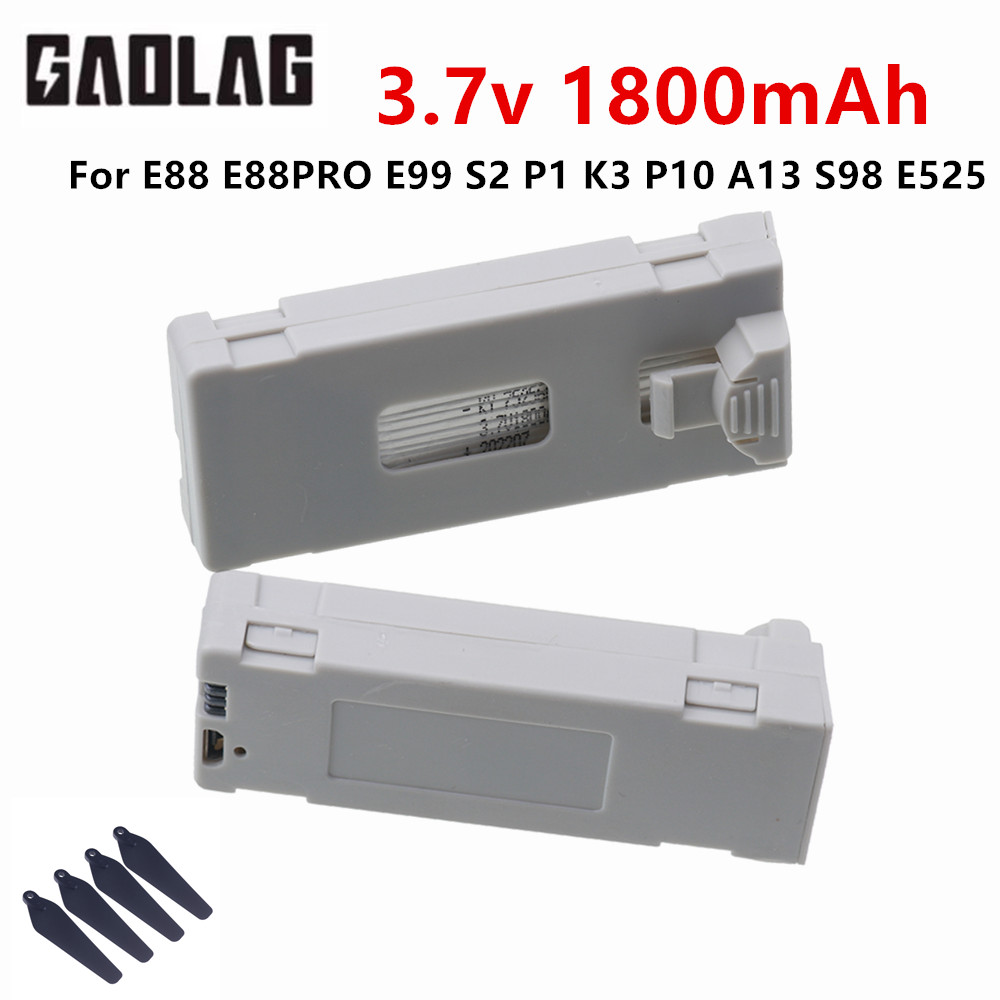 Rechargeable 3.7V 1800mAh E88P - Drone Rc E99 K3 บทวิจารณ์และราคา