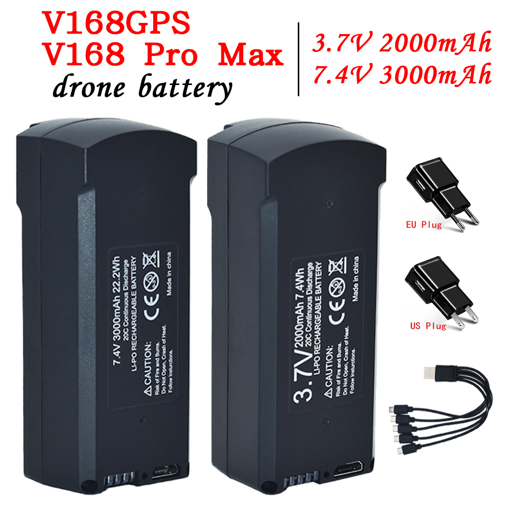 GPS V198 7.4V 3000mAh Battery  - Drone Rc Gps บทวิจารณ์และราคา