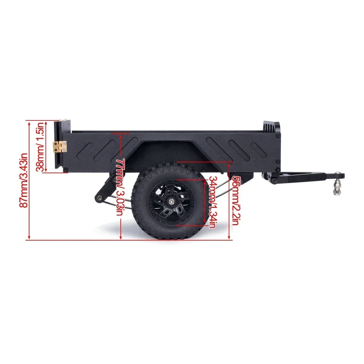 Aluminum Alloy Utility Trailer - Rc Crawler Axle Parts บทวิจารณ์และราคา