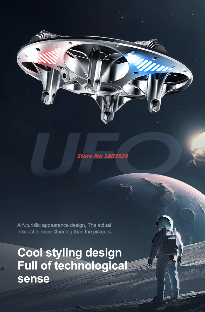 Mini RC UFO Drone With LED Lig - Drone Ball Rc บทวิจารณ์และราคา